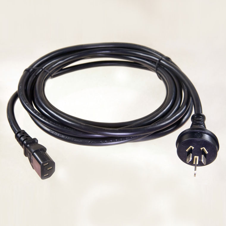 AUSTRALIA / NEW ZEALAND POWER CORDSET (AS 3112- 1990 TO IEC 60320 C-13)